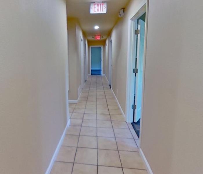 a newly remodeled hallway